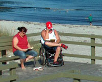Strande med gode adgangsforhold for fysisk handicappede og gangbesværede